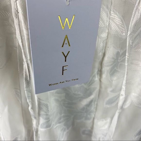 Wayf Casper Midi Dress in Ivory NWT - Picture 12 of 13